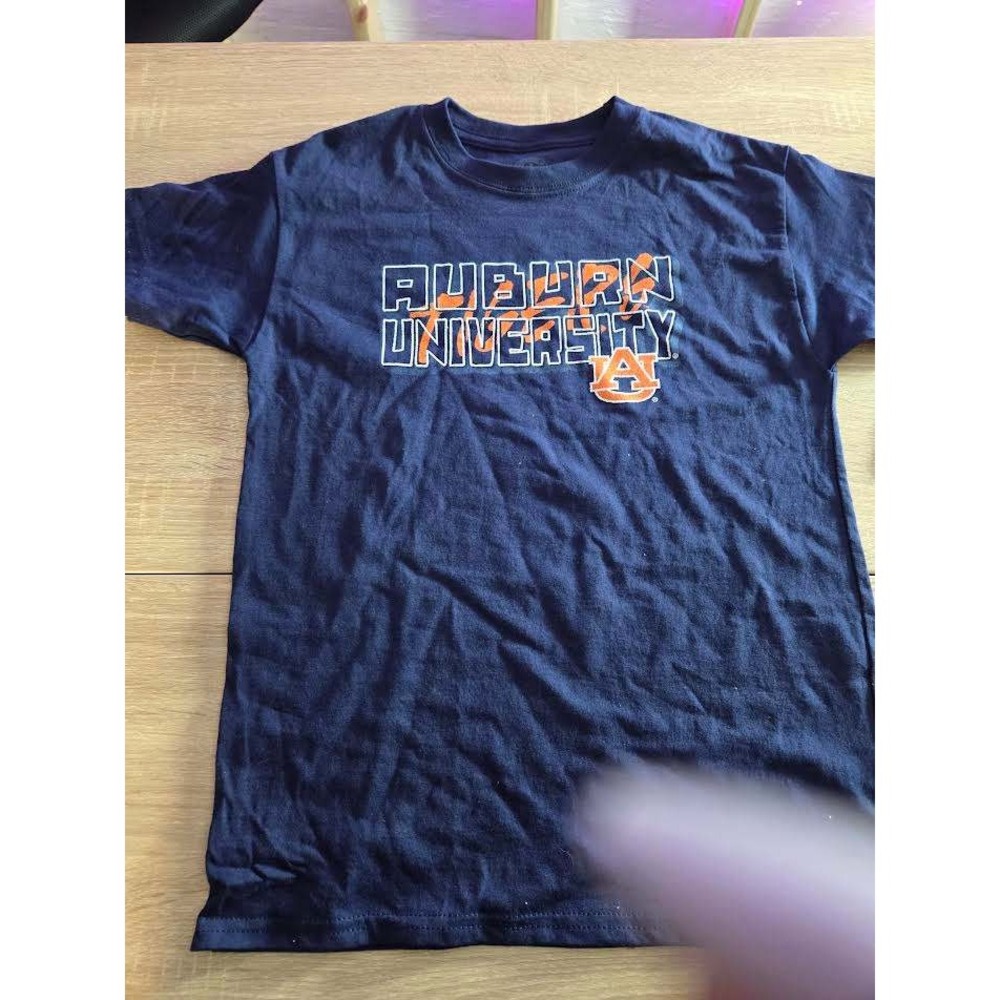 Auburn University Tigers Kids Navy Blue Graphic T-Shirt Rivalry Threads Size M